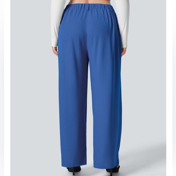 Halara Flex High Waisted Pocket Wide Leg Waffle Work Pants NWT Size SP - Picture 2 of 7